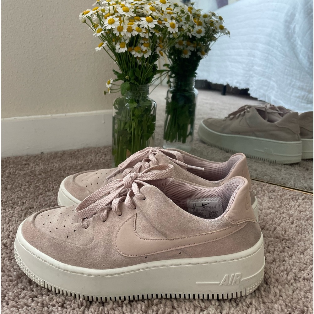 Pale pink Nike Air Force
